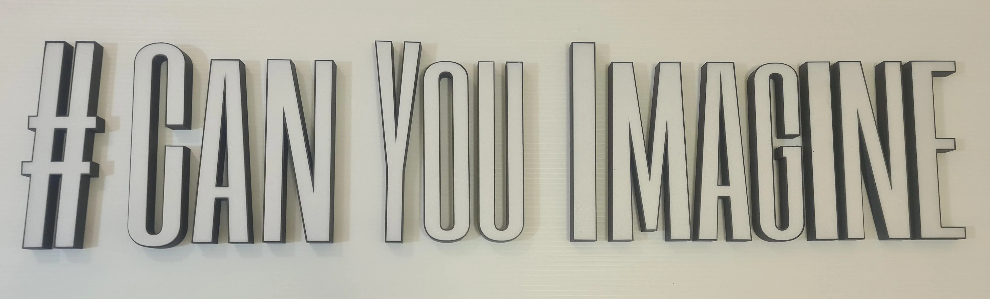 Channel lit LED letters